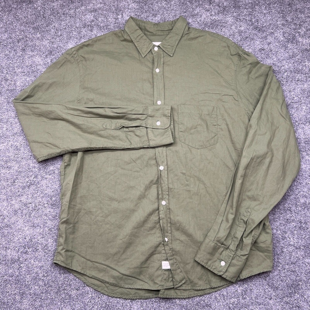 FRANK & EILEEN LL Luke Sunny California Lightweight 100% Cotton Shirt Green